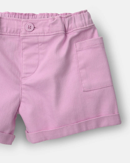 Toddler Girl Mom Shorts - Pink