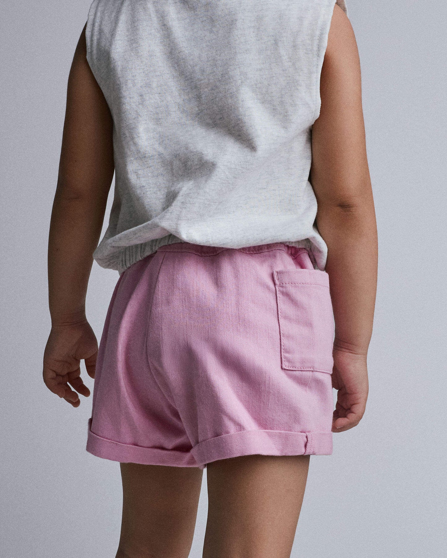 Toddler Girl Mom Shorts - Pink