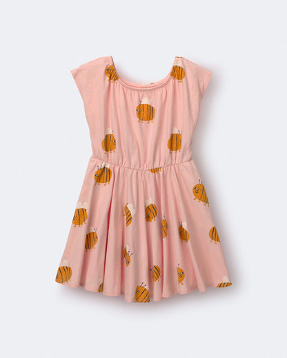 Toddler Girl Avenue Twirl™ Dress in Bee Print - Light Pink