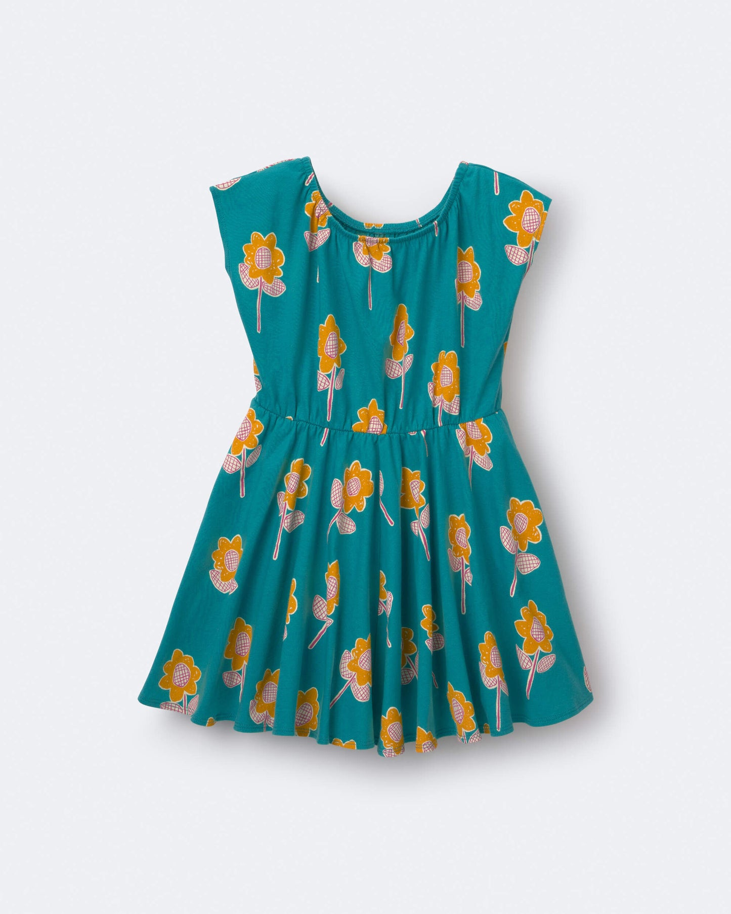 Toddler Girl Avenue Twirl™ Dress in Floral Print - Teal