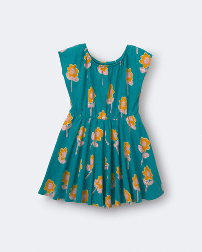 Toddler Girl Avenue Twirl™ Dress in Floral Print - Teal