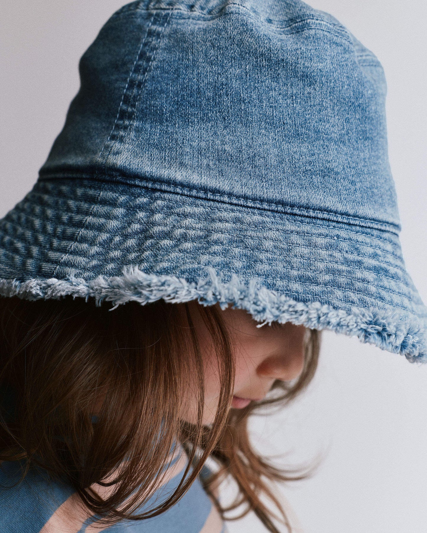 Toddler Denim Bucket Hat in Avenue Wash