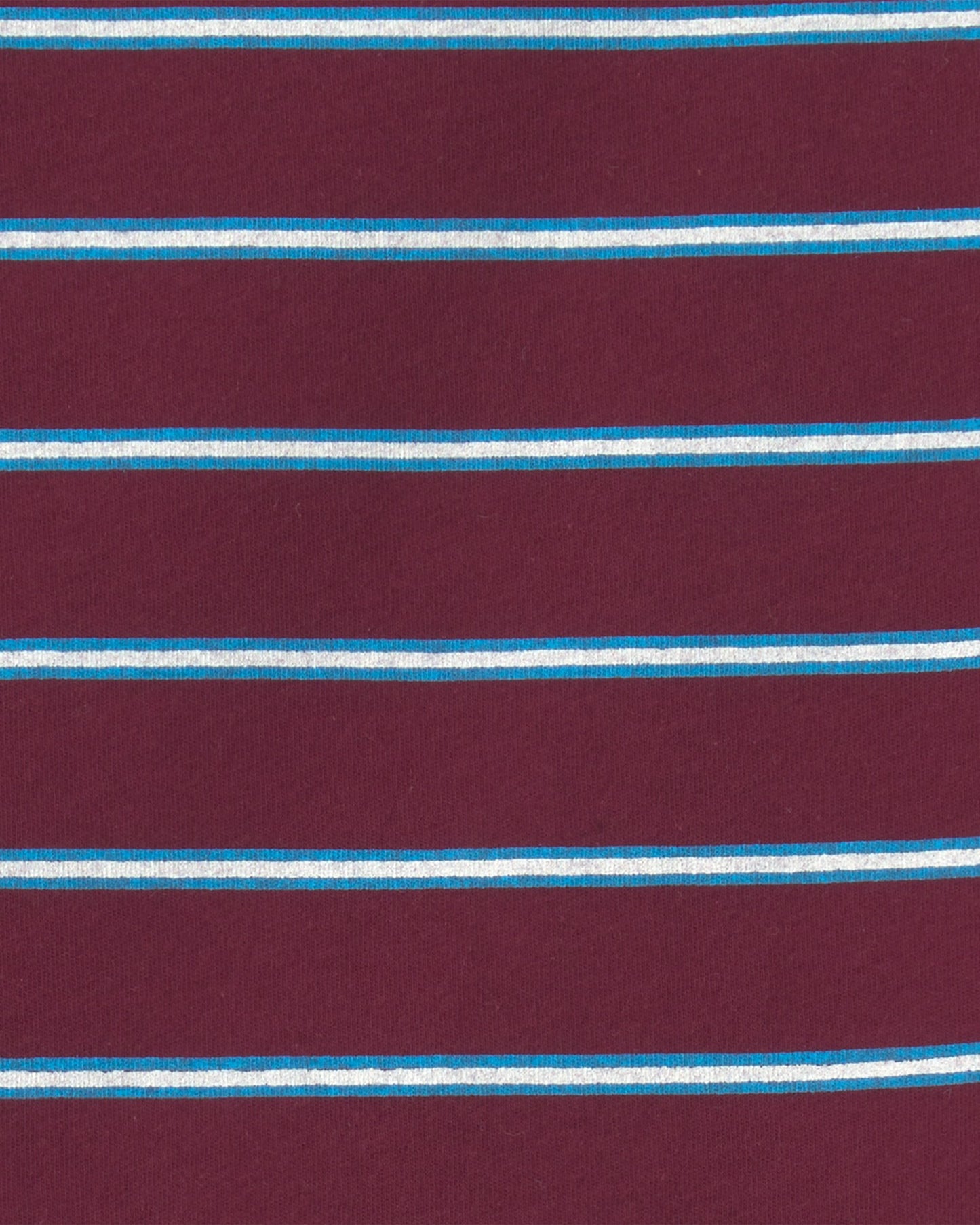 Toddler Boy Striped T-Shirt - Burgundy/Blue