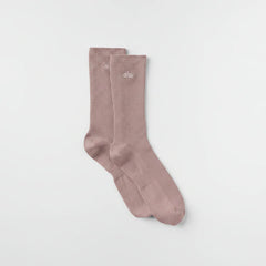 Unisex Half-Crew Understated Sock - Taupe
