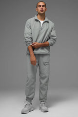 Light Weight Takeaway Track Pullover - Lunar Grey