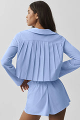 Cropped Unmatched Long Sleeve - Light Provence Blue