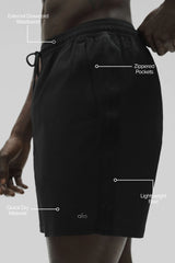7" High Tide Board Short - Black