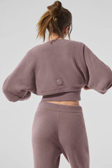 Snuggle Up Sweater Shawl - Mushroom