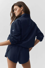 Light Weight Takeaway Track Pullover - Navy