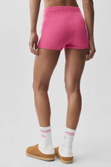 Wool Cashmere Ribbed Noble Short - Paradise Pink