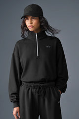 Accolade 1/4 Zip Pullover - Black