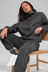Polar Fleece Retreat Cover Up - Dark Heather Grey
