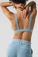 Micro Corduroy Dreamer Bra - Celestial Blue