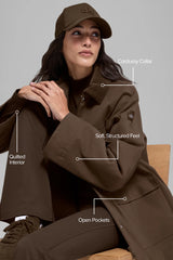 Twill Barn Jacket - Espresso