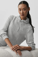 Micro Waffle Fast Break Hoodie - Athletic Heather Grey
