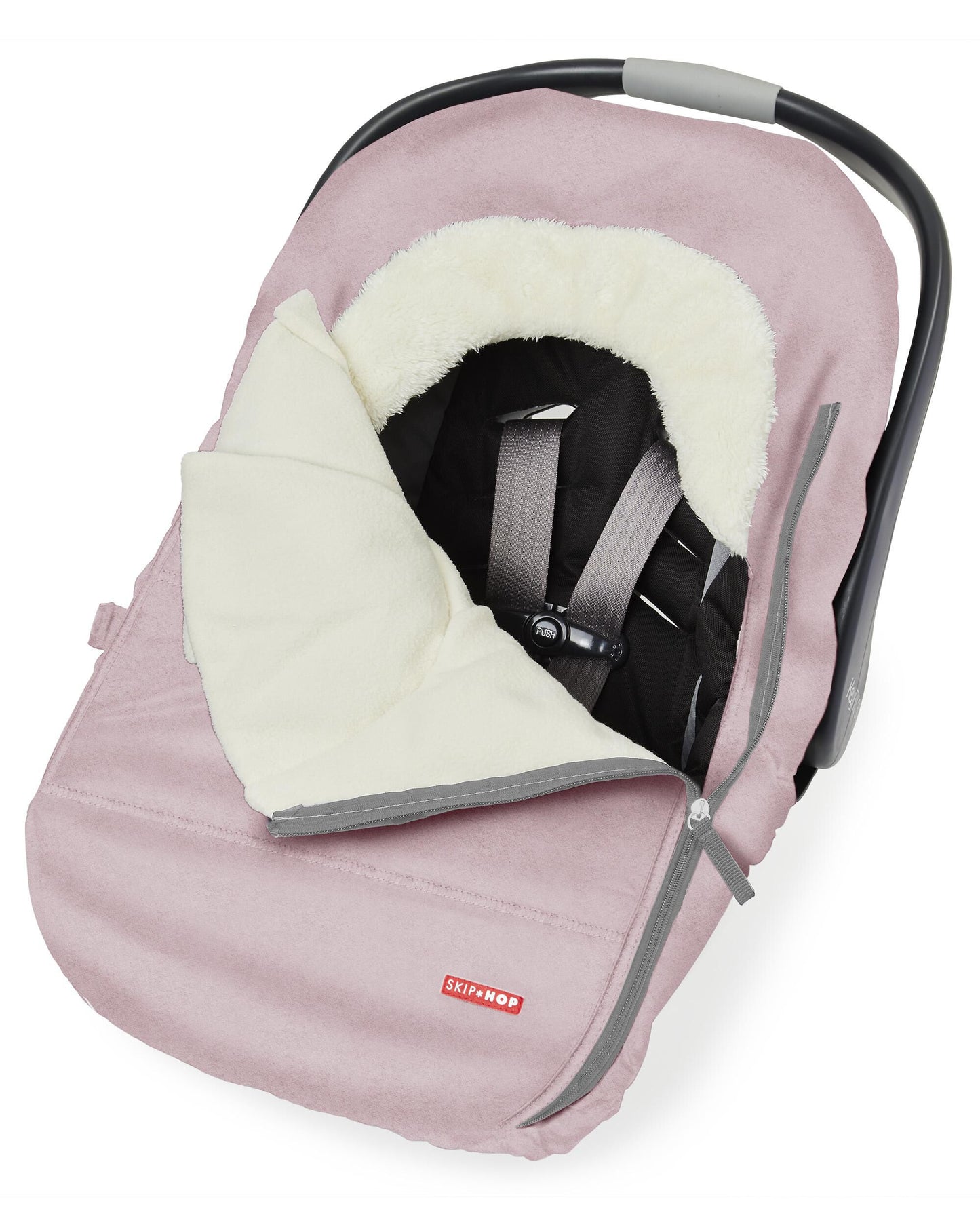 Stroll & Go Car Seat Cover - Pink Heather
