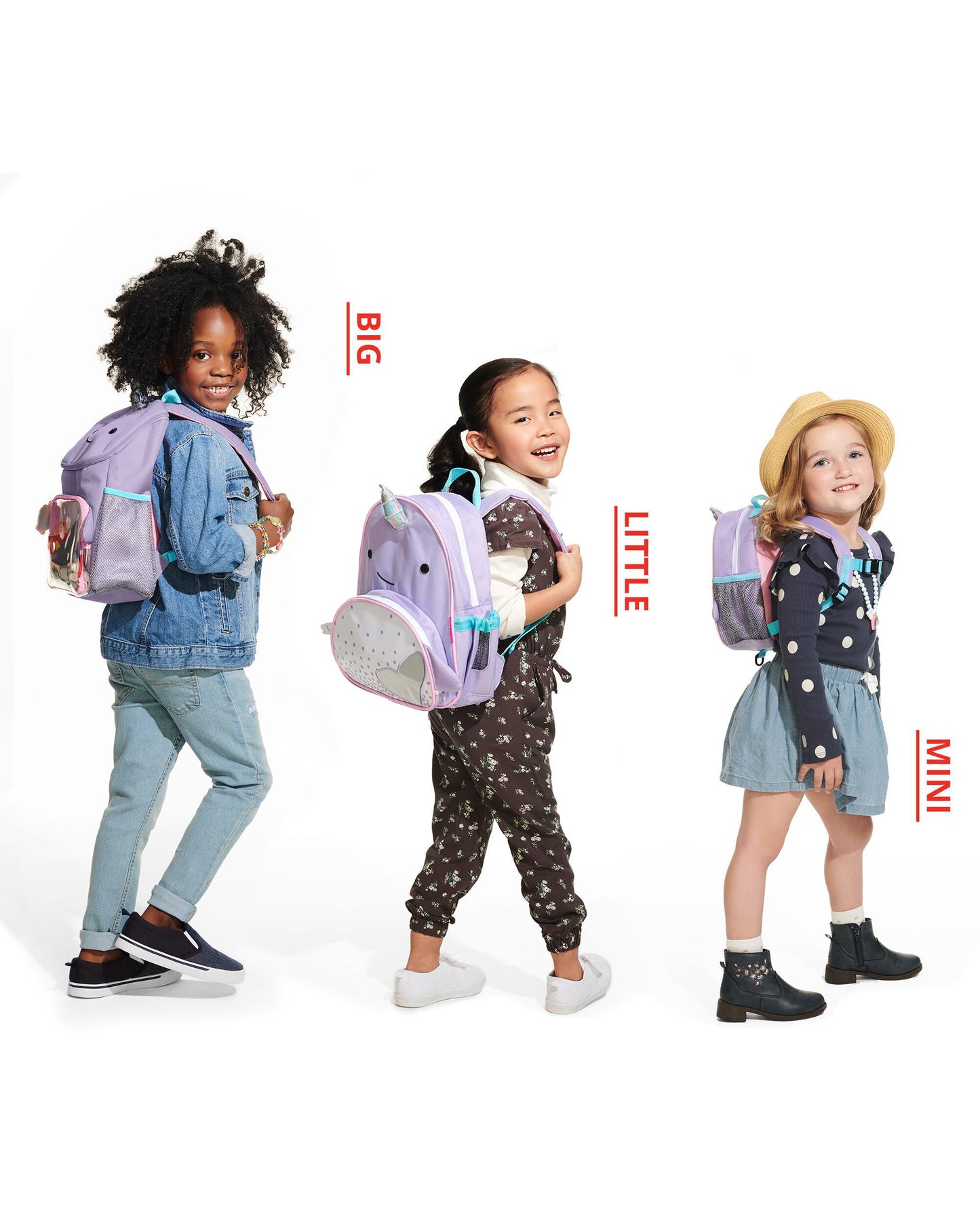 Zoo Mini Backpack with Safety Harness - Narwhal