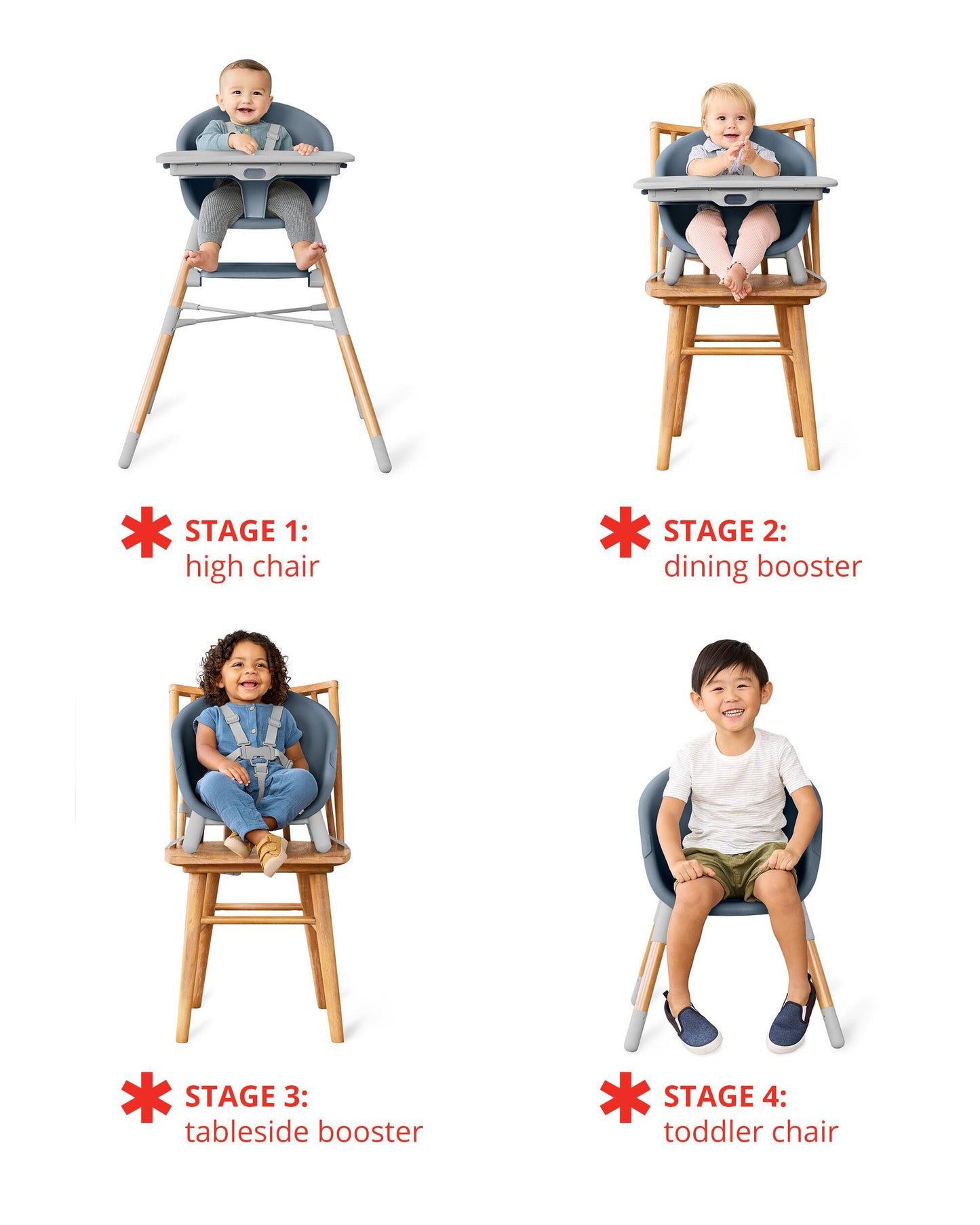 EON 4-in-1 High Chair - Slate Blue
