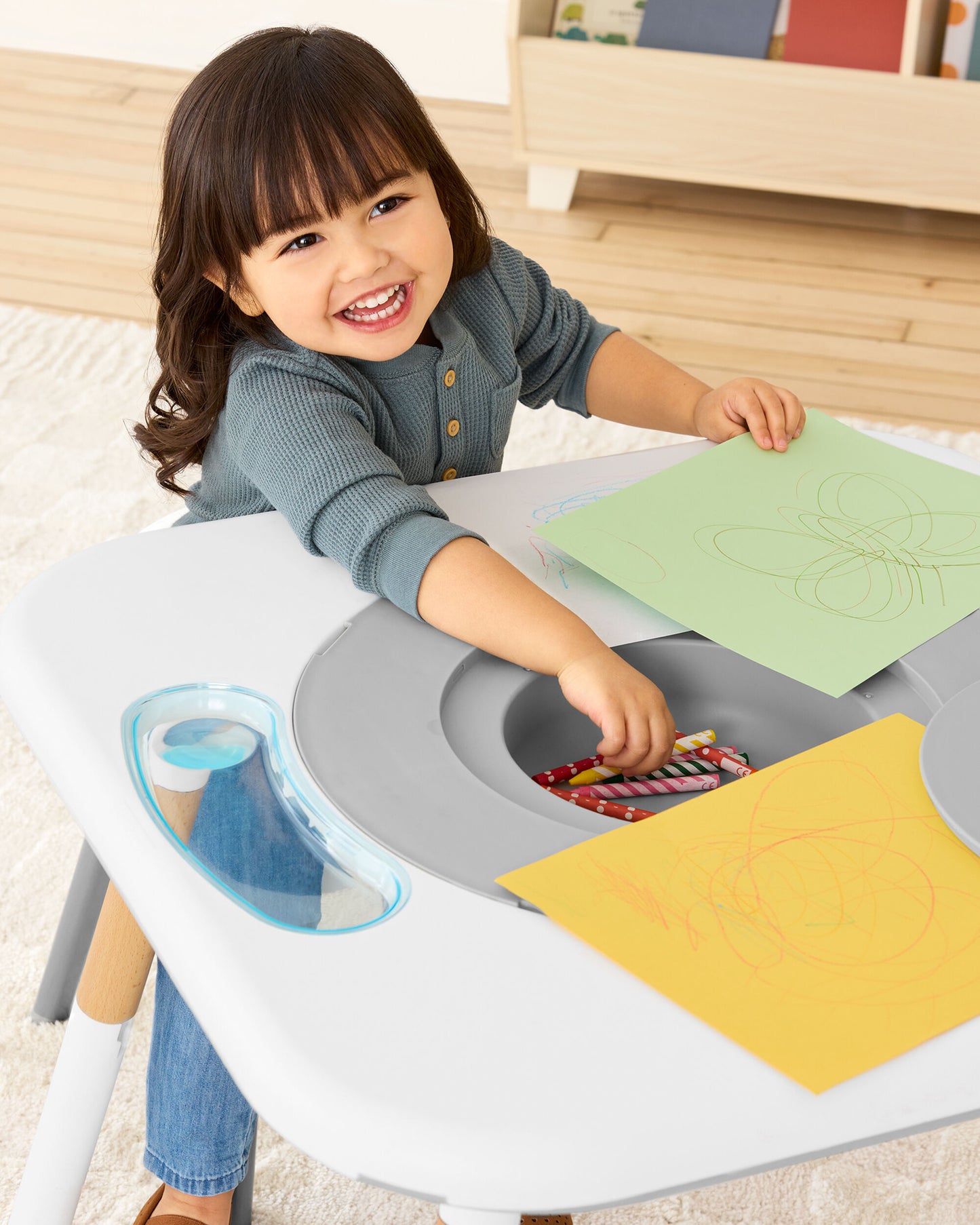 Discoverosity Montessori-Inspired 3-Stage Activity Center & Play Table