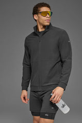 Conquer Max Mock Neck Full Zip - Anthracite