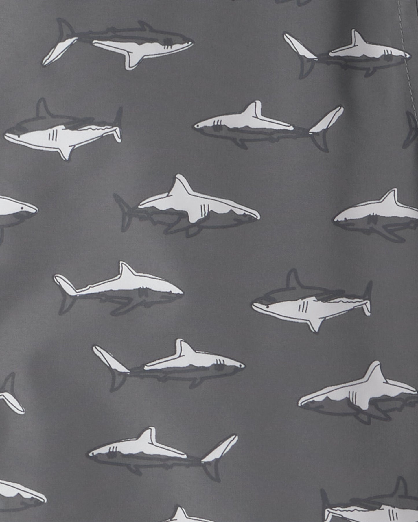 Boys Shark Raincoat - Grey