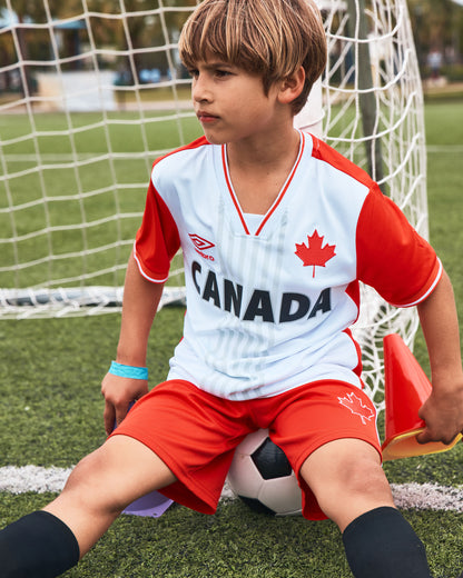 Kids Umbro Canada Soccer Jersey - Red/White
