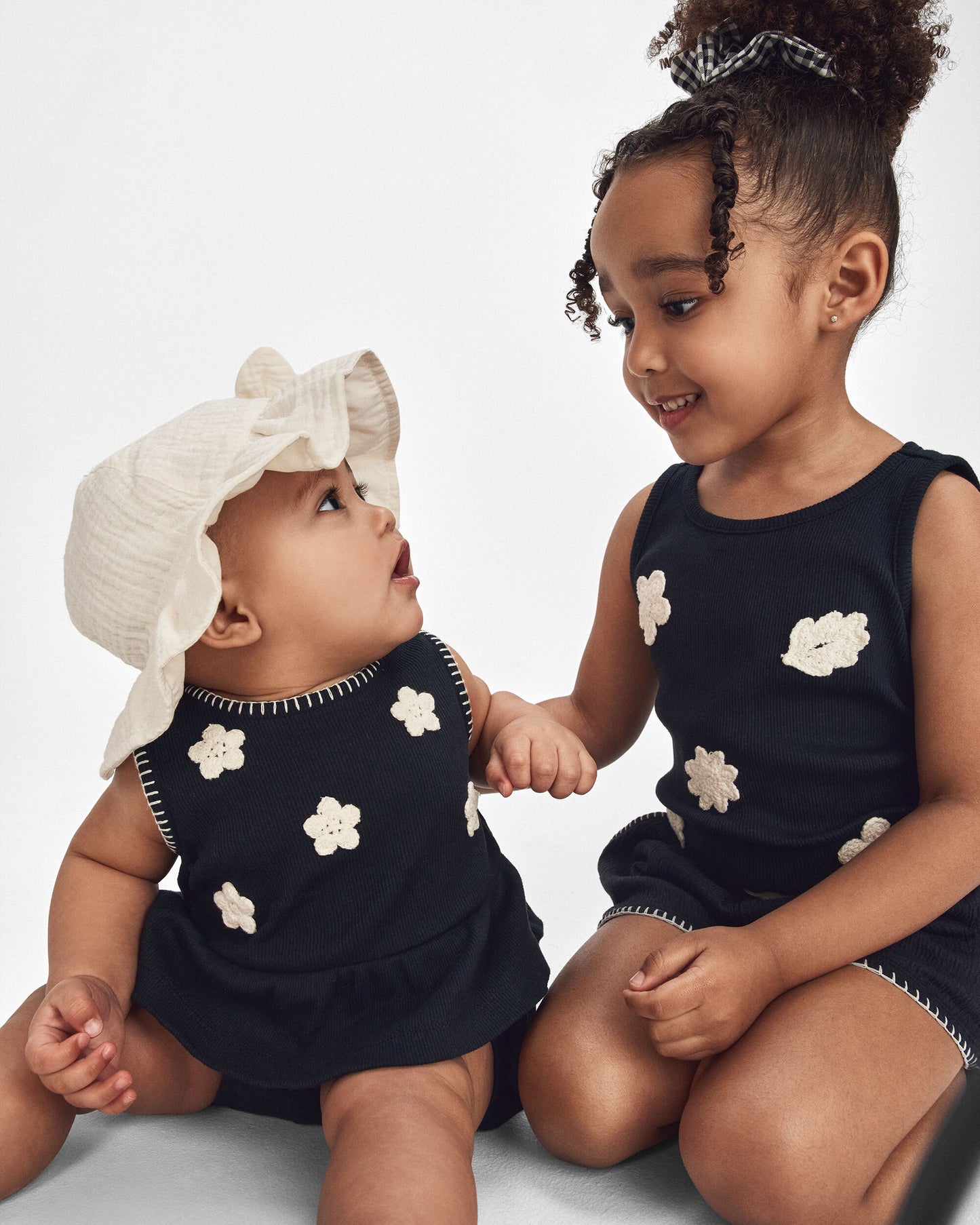 Toddler Girl Crinkle Shorts - Black
