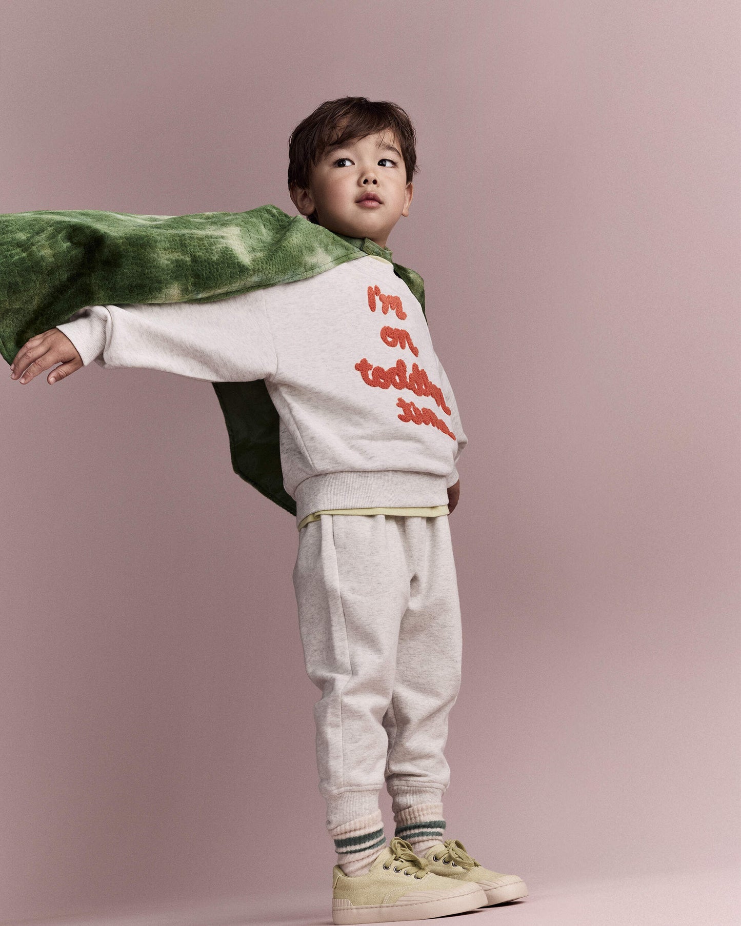 Toddler Believe In Dragons Dress Up Cape - Green