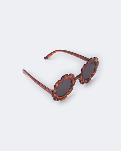 Toddler Girl Scalloped Tortoise Sunglasses - Brown