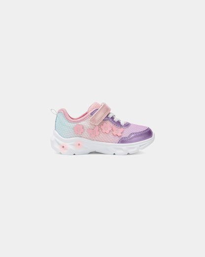 Toddler Girl Butterfly Floral Light-Up Athletic Shoes - Purple/Pink