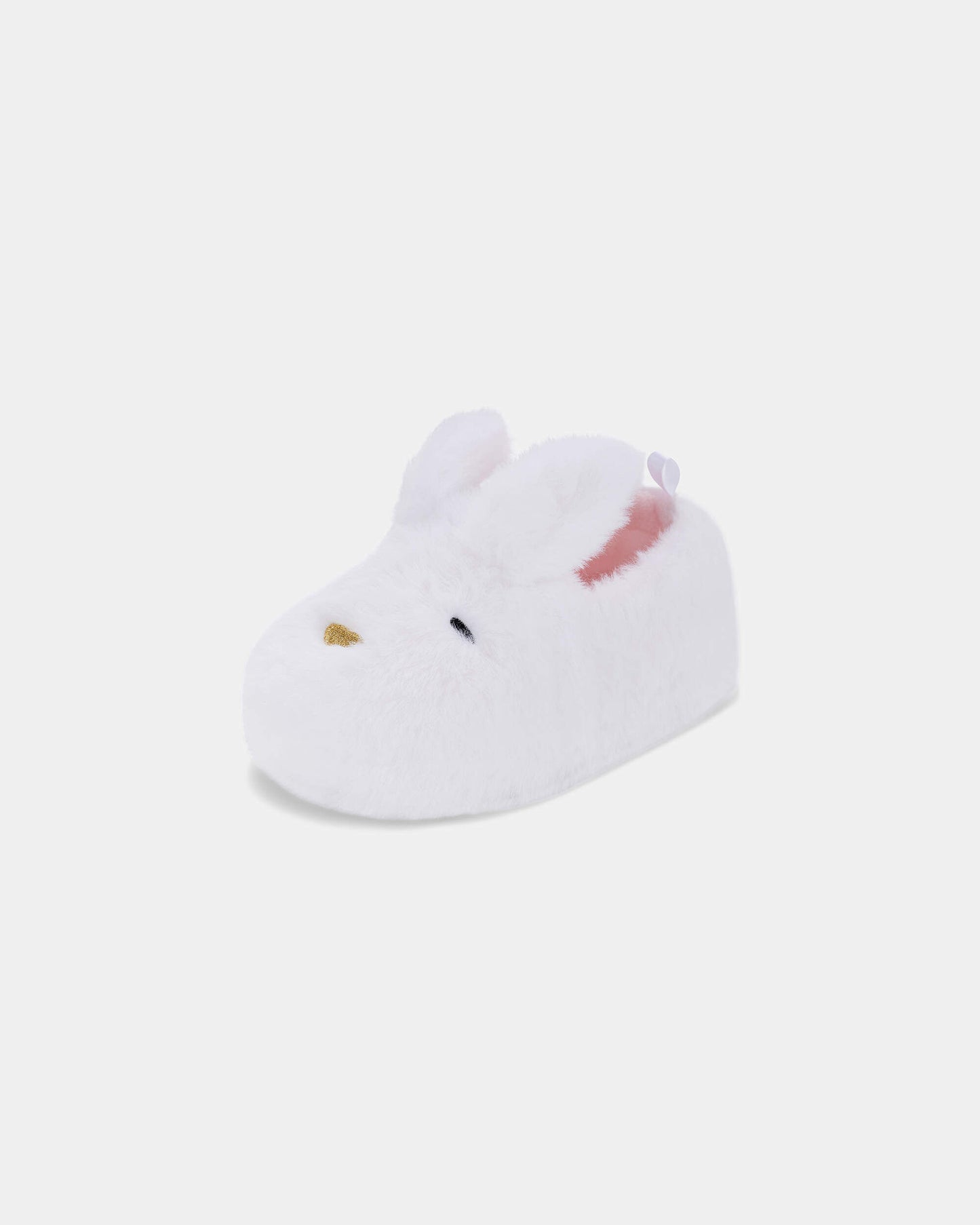 Girls Bunny Slippers - White