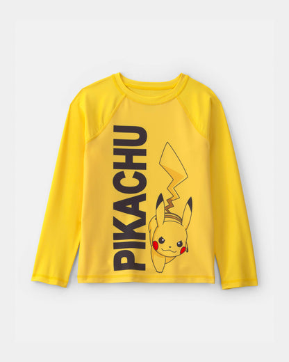 Boys Pokémon Long-Sleeve Rashguard - Yellow