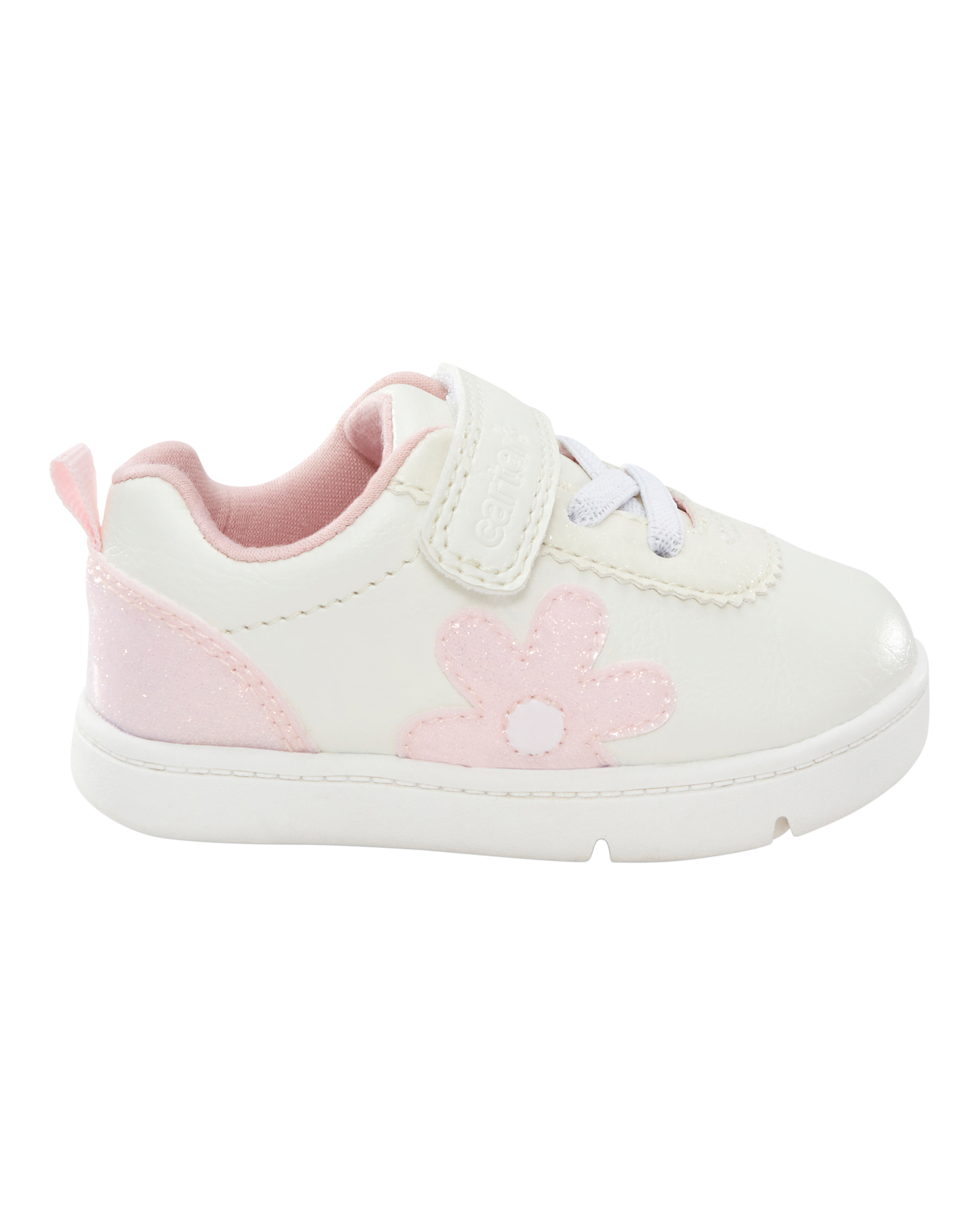 Girls  Every Step® First Walker  Flower Casual Sneakers - White
