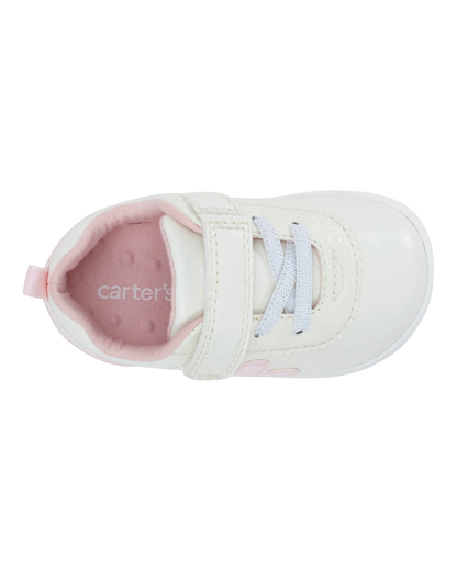 Girls  Every Step® First Walker  Flower Casual Sneakers - White