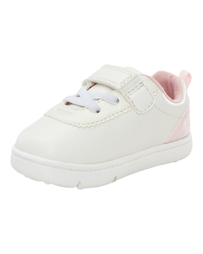 Girls  Every Step® First Walker  Flower Casual Sneakers - White