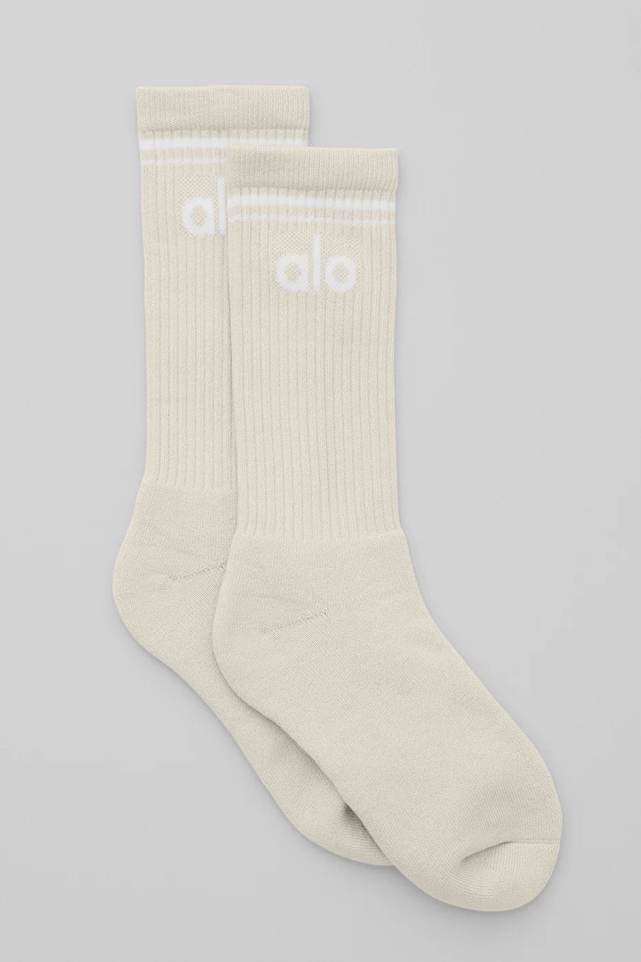 Unisex Throwback Sock - Bone/White