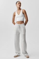 Wool Cashmere New Class Sweatpant - White Heather