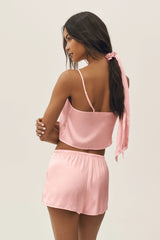 Silk Blend Radiance Tank - Sundrenched Pink