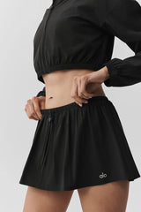 Breezy Tennis Skirt - Black
