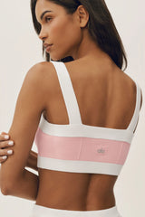 Cotton Cashmere Capri Dream Bra - Sundrenched Pink/White