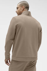 Conquer Max Mock Neck Full Zip - Gravel