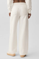 Serenity Wide Leg Sweatpant - Ivory