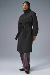 Crinkle On The Move Trench - Black