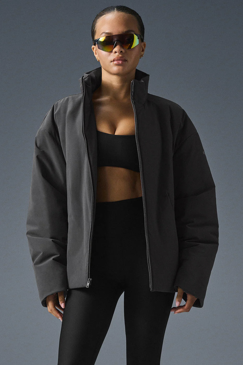 Stretch Woven Notable Jacket - Anthracite