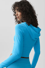 Sway Full Zip Hoodie - Azure Blue