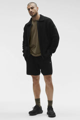 Shift Knit Button Up Long Sleeve - Black